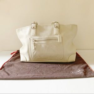 Coach Hamptons Leather Tote Bag